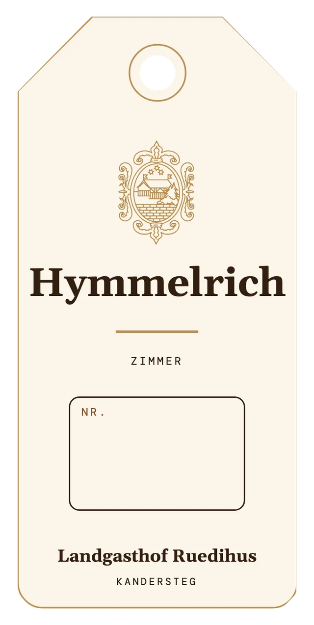 Anhänger für die Zimmerschlüssel