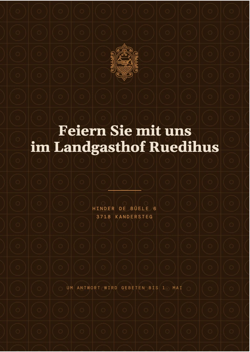 Einladung zum Fest · Rückseite