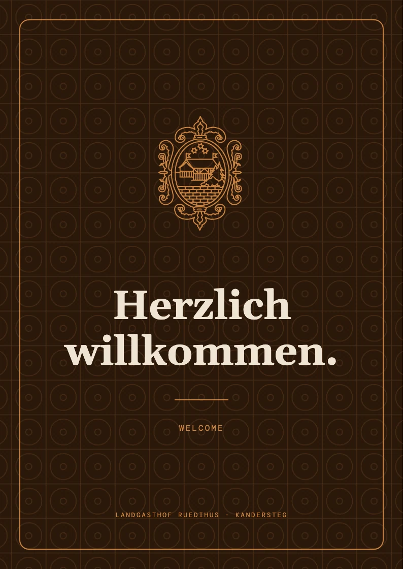 Willkommenskarte · Vorderseite
