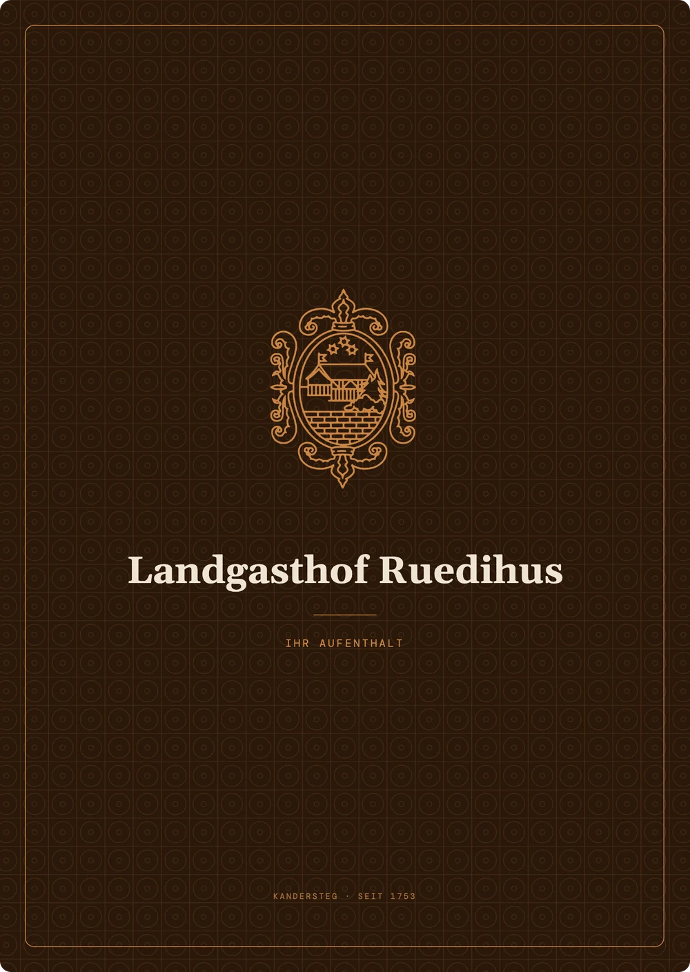 Zimmermappe · Vorderseite