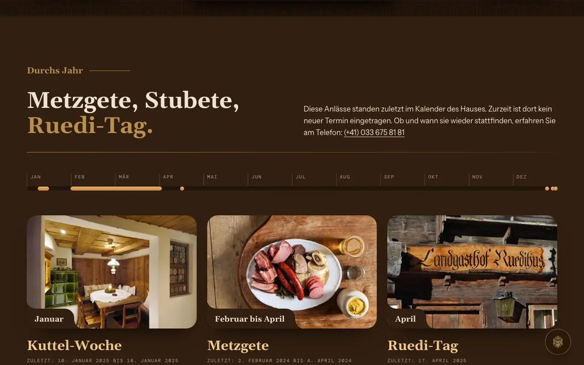 Metzgete, Stubete, Ruedi-Tag